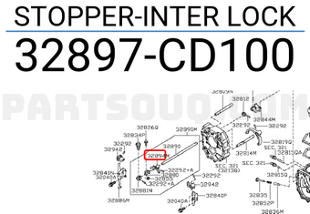 Nissan 32897CD100 STOPPER-INTER LOCK
