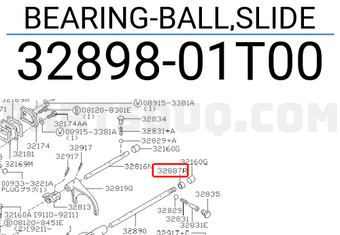Nissan 3289801T00 BEARING-BALL,SLIDE