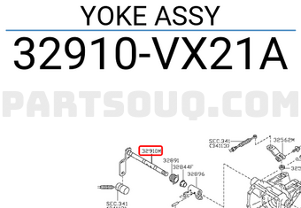 Nissan 32910VX21A YOKE ASSY