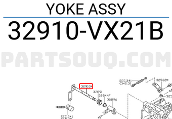 Nissan 32910VX21B YOKE ASSY