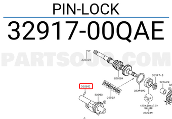 Nissan 3291700QAE PIN-LOCK