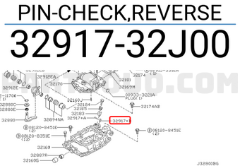 Nissan 3291732J00 PIN-CHECK,REVERSE