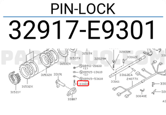 Nissan 32917E9301 PIN-LOCK