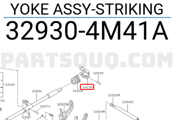 Nissan 329304M41A YOKE ASSY-STRIKING