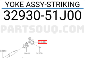 Nissan 3293051J00 YOKE ASSY-STRIKING