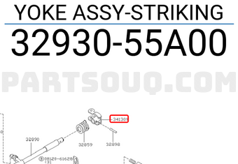 Nissan 3293055A00 YOKE ASSY-STRIKING