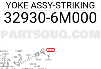 Nissan 329306M000 YOKE ASSY-STRIKING