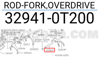 Nissan 329410T200 ROD-FORK,OVERDRIVE