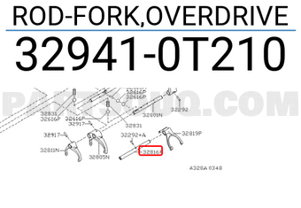 Nissan 329410T210 ROD-FORK,OVERDRIVE
