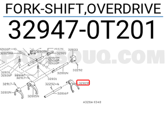 Nissan 329470T201 FORK-SHIFT,OVERDRIVE