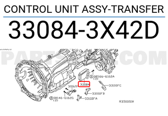 Nissan 330843X42D CONTROL UNIT ASSY-TRANSFER