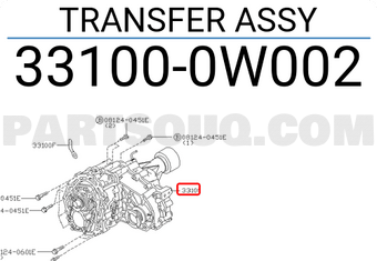 Nissan 331000W002 TRANSFER ASSY