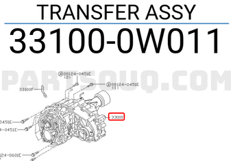 Nissan 331000W011 TRANSFER ASSY