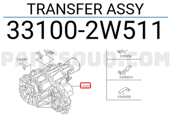 Nissan 331002W511 TRANSFER ASSY