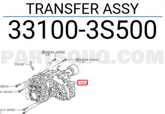 Nissan 331003S500 TRANSFER ASSY