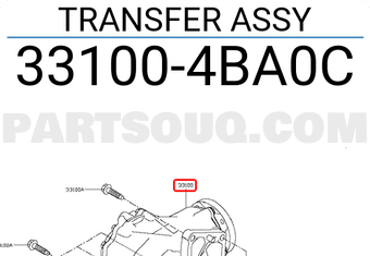 Nissan 331004BA0C TRANSFER ASSY