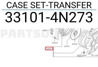 Nissan 331014N273 CASE SET-TRANSFER