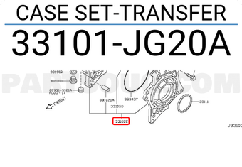 Nissan 33101JG20A CASE SET-TRANSFER
