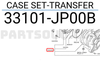 Nissan 33101JP00B CASE SET-TRANSFER