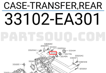 Nissan 33102EA301 CASE-TRANSFER,REAR