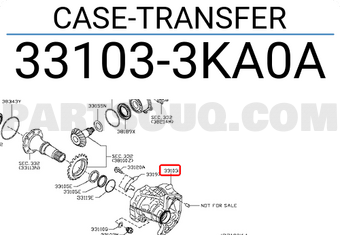 Nissan 331033KA0A CASE-TRANSFER