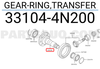Nissan 331044N200 GEAR-RING,TRANSFER