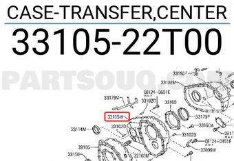 Nissan 3310522T00 CASE-TRANSFER,CENTER