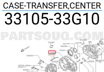 Nissan 3310533G10 CASE-TRANSFER,CENTER