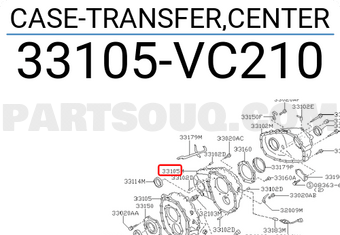 Nissan 33105VC210 CASE-TRANSFER,CENTER