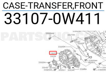 Nissan 331070W411 CASE-TRANSFER,FRONT