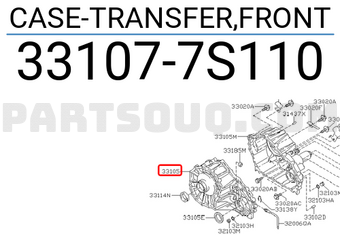 Nissan 331077S110 CASE-TRANSFER,FRONT