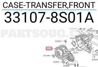 Nissan 331078S01A CASE-TRANSFER,FRONT