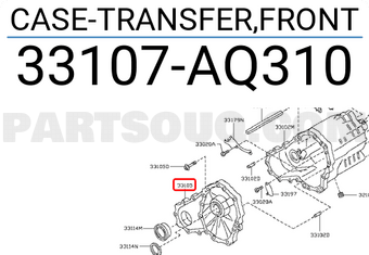 Nissan 33107AQ310 CASE-TRANSFER,FRONT
