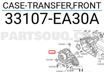 Nissan 33107EA30A CASE-TRANSFER,FRONT