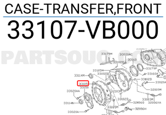 Nissan 33107VB000 CASE-TRANSFER,FRONT