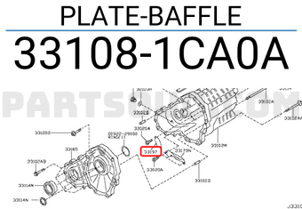 Nissan 331081CA0A PLATE-BAFFLE