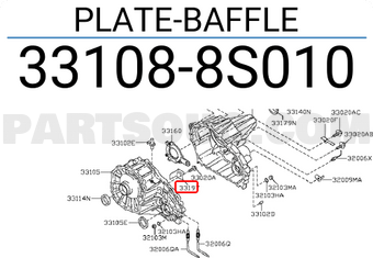 Nissan 331088S010 PLATE-BAFFLE