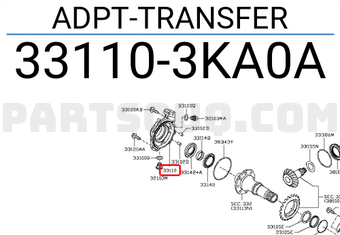 Nissan 331103KA0A ADPT-TRANSFER