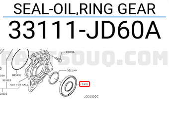 Nissan 33111JD60A SEAL-OIL,RING GEAR