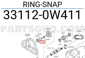 Nissan 331120W411 RING-SNAP