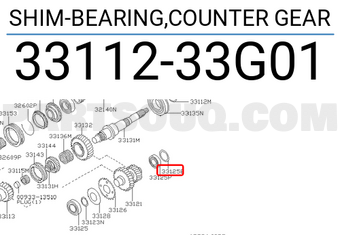 Nissan 3311233G01 SHIM-BEARING,COUNTER GEAR