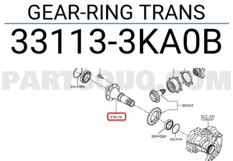 Nissan 331133KA0B GEAR-RING TRANS