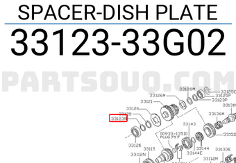 Nissan 3312333G02 SPACER-DISH PLATE