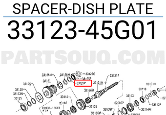 Nissan 3312345G01 SPACER-DISH PLATE
