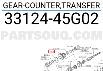 Nissan 3312445G02 GEAR-COUNTER,TRANSFER