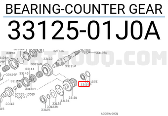 Nissan 3312501J0A BEARING-COUNTER GEAR