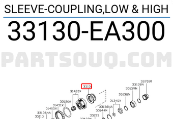 Nissan 33130EA300 SLEEVE-COUPLING,LOW & HIGH
