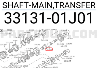 Nissan 3313101J01 SHAFT-MAIN,TRANSFER