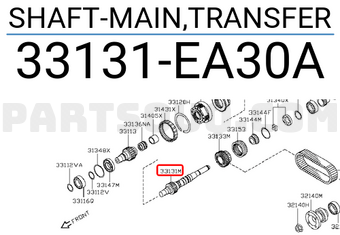 Nissan 33131EA30A SHAFT-MAIN,TRANSFER