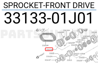 Nissan 3313301J01 SPROCKET-FRONT DRIVE